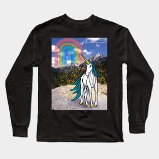 Magic in the Wild: Lincoln Creek near Aspen Colorado | Dancing Uniquorns by Mellie Long Sleeve T-Shirt